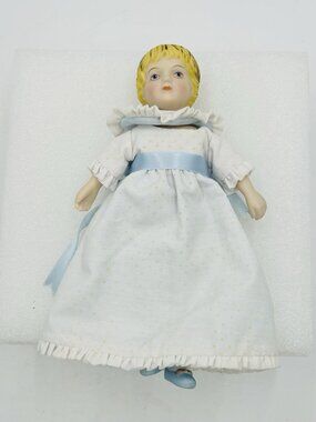 Avon Victorian Doll 7" Porcelain Girl 1983 Collector Doll